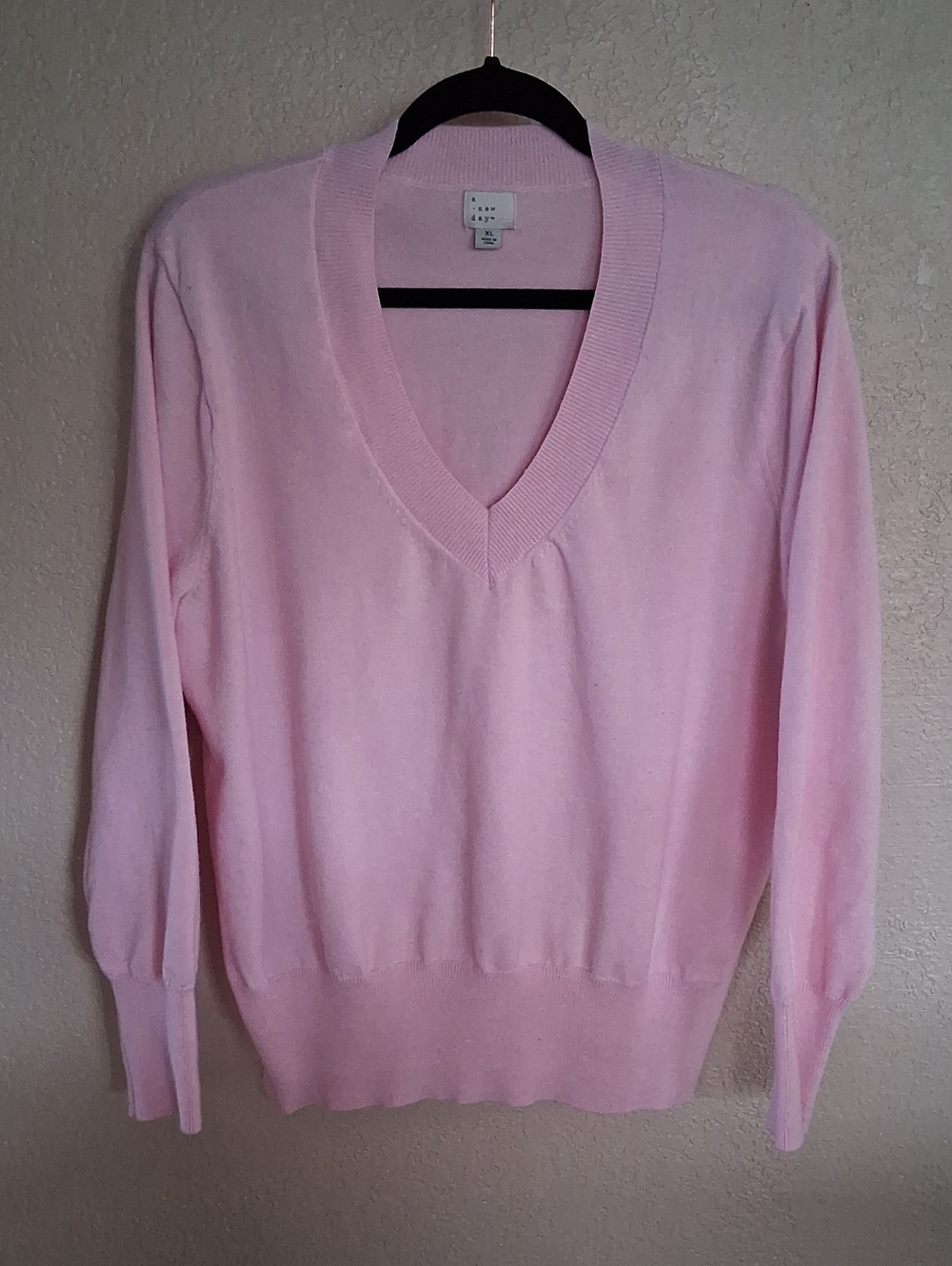 a new day Pink Sweater, Size XL